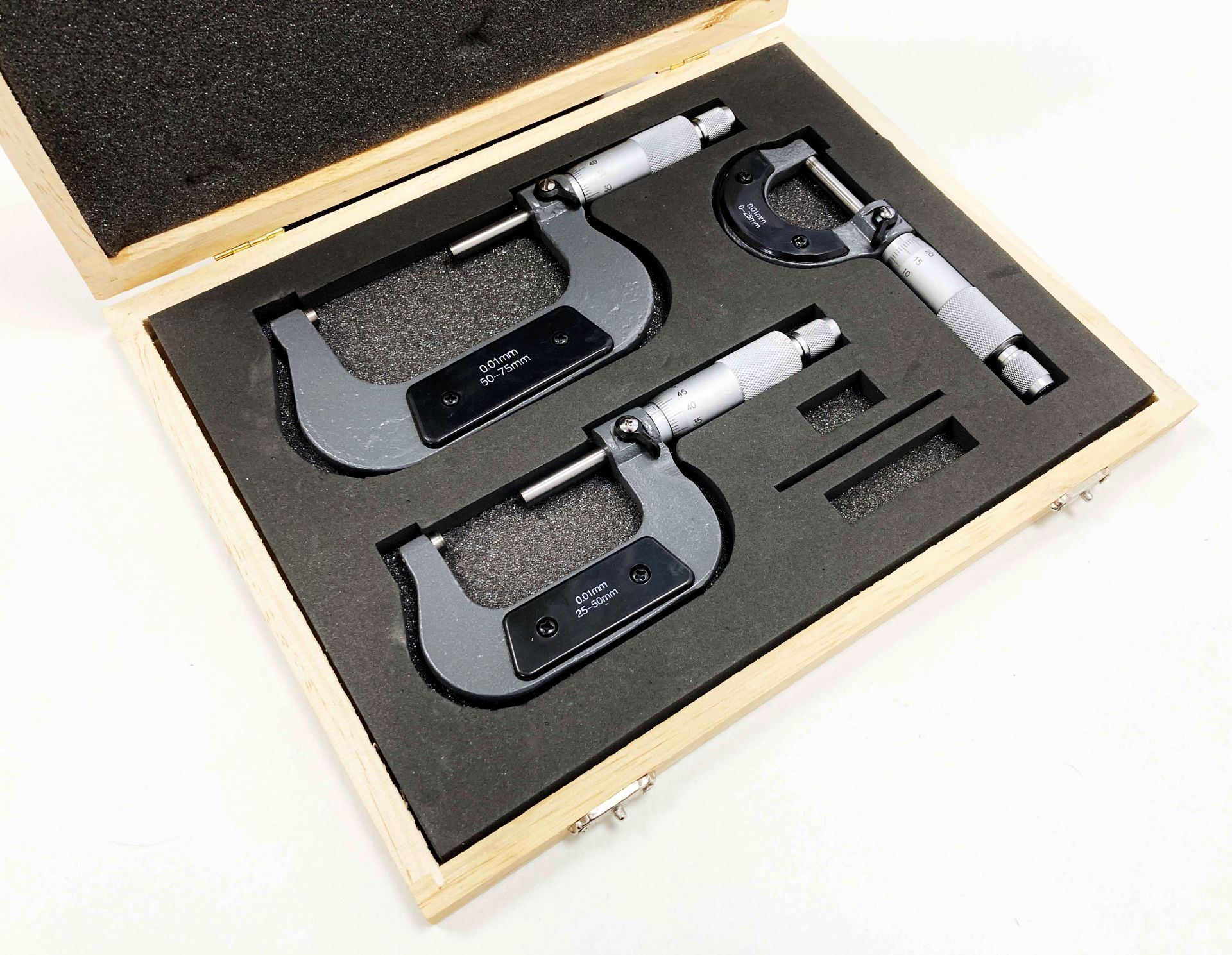 Starrett 955 Case For 0-3 And 0-75mm Micrometer Set 