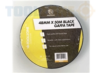 Toolzone 50M X 50Mm Black Gaffa Tape