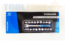 Toolzone 3/8"20Pc Drain Plug Sump Key Set