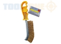 Toolzone Solid Brass Wire Curved Brush Yellow