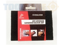 Toolzone 3Pc Foam Sanding Block