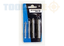 Toolzone 4Pc Glass & Tile Drill Set 4,6,8,10Mm