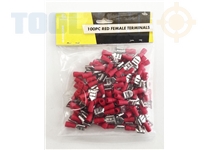 Toolzone 100Pc Red Female Terminals