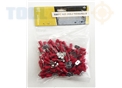 Toolzone 100Pc Red Male Terminals