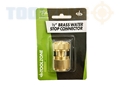 Toolzone Solid Brass Water Stop Connector