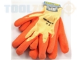 Toolzone Medium Dipped Latex Gloves 9