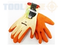 Toolzone Large Dipped Latex Gloves 10