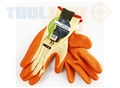 Toolzone Small Latex Dipped Gloves 8