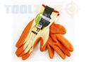 Toolzone Small Latex Dipped Gloves 8