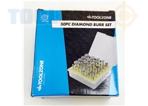 Toolzone 50Pc Diamond Burr Set 120G In Case