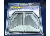 Toolzone 30Pc Hex Key Set Mm/Af In Case