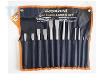 Toolzone 12Pc Cold Punch & Chisel Set