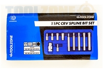Toolzone 11Pc Crv Spline Bit Set M2-M12