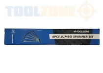 Toolzone 6Pc Mm Jumbo Combi Spanners 33-50Mm