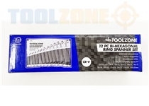 Toolzone 12Pc Offset Ring Spanners Crv In Wal