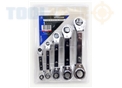 Toolzone 5Pc Offset Mm Ratchet Ring Spanners
