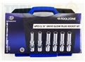 Toolzone 6Pc 3/8" Dr Glow Plug Socket Set