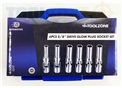Toolzone 6Pc 3/8" Dr Glow Plug Socket Set