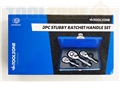 Toolzone 3Pc Pro Stubby Ratchet Handle Set