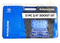 Toolzone 21Pc 3/4" Socket Set In Bmc