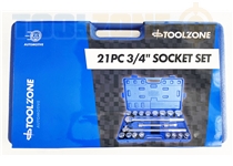 Toolzone 21Pc 3/4" Socket Set In Bmc