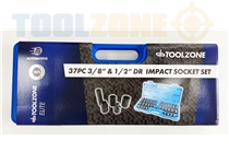 Toolzone 38Pc 3/8 & 1/2" Impact Sockets