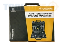 Toolzone 45Pc Unf/Unc Tungsten Tap & Die Set