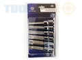Toolzone 6Pc 1/2" T55-T100 Star Bits 100Mm
