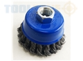 Toolzone M14 3" Twist Knot Wire Cup Brush