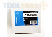 Toolzone M14 4" Twist Knot Wire Cup Brush