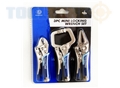 Toolzone 3Pc Mini Locking Wrench Set