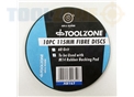 Toolzone 10Pc 60Grit Fibre Sanding Discs