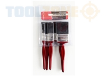 Toolzone 5Pc Paint Brush Set Red Handle