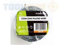 Toolzone 125M X 0.7Mm Zinc Galvanised Wire
