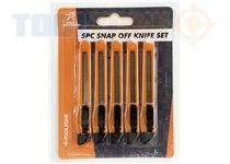 Toolzone 5Pc Snap Off Blade Knife Set