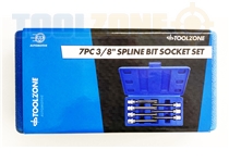 Toolzone 7Pc 3/8" Spline Sockets 110Mm M4-M10
