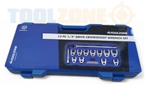 Toolzone 13Pc 1/2" Dr Crowfoot Wrench Set