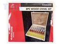 Toolzone 8Pc Wood Chisel Set In Wooden Case
